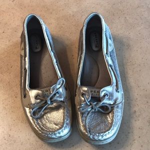 Gold/Metallic Sperry Boat Shoes